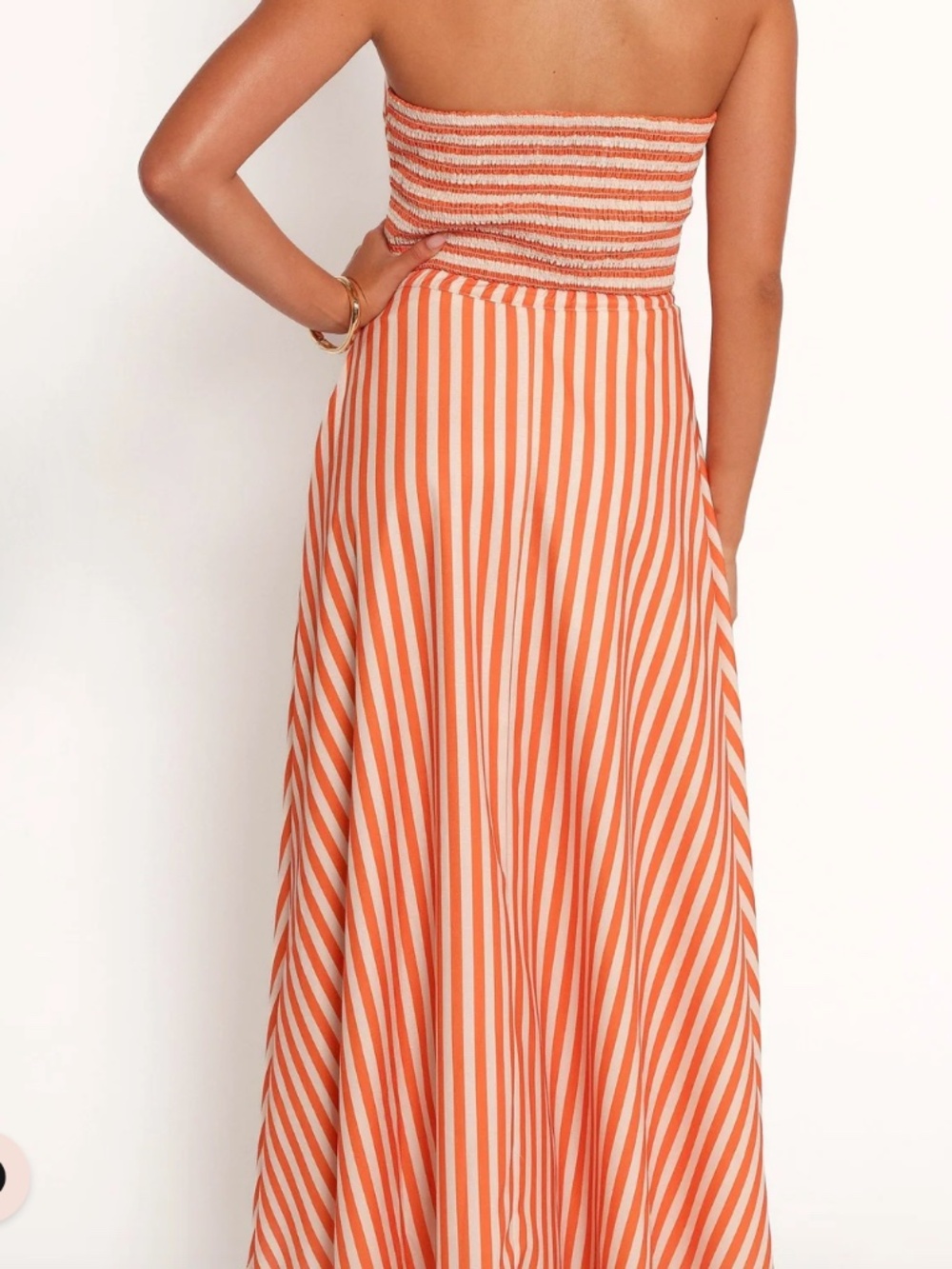 Serafina Two Piece Set. Size M. Range and Beige Striped skirt and top NWT - Picture 2 of 8